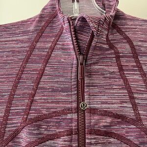 Lululemon Burgundy and Striped Jacket
